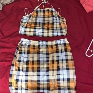 Two piece skirt set
